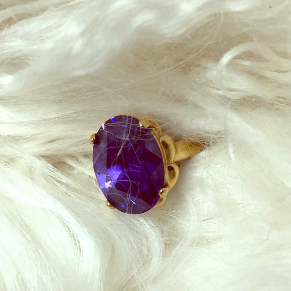 Purple Stone Ring - Picture 1 of 7